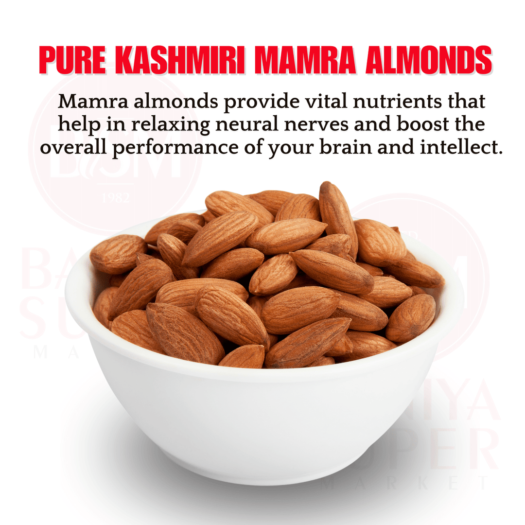 Mamra Badam (Almonds) | Premium quality 1 Kg Almonds Baniya Super Market