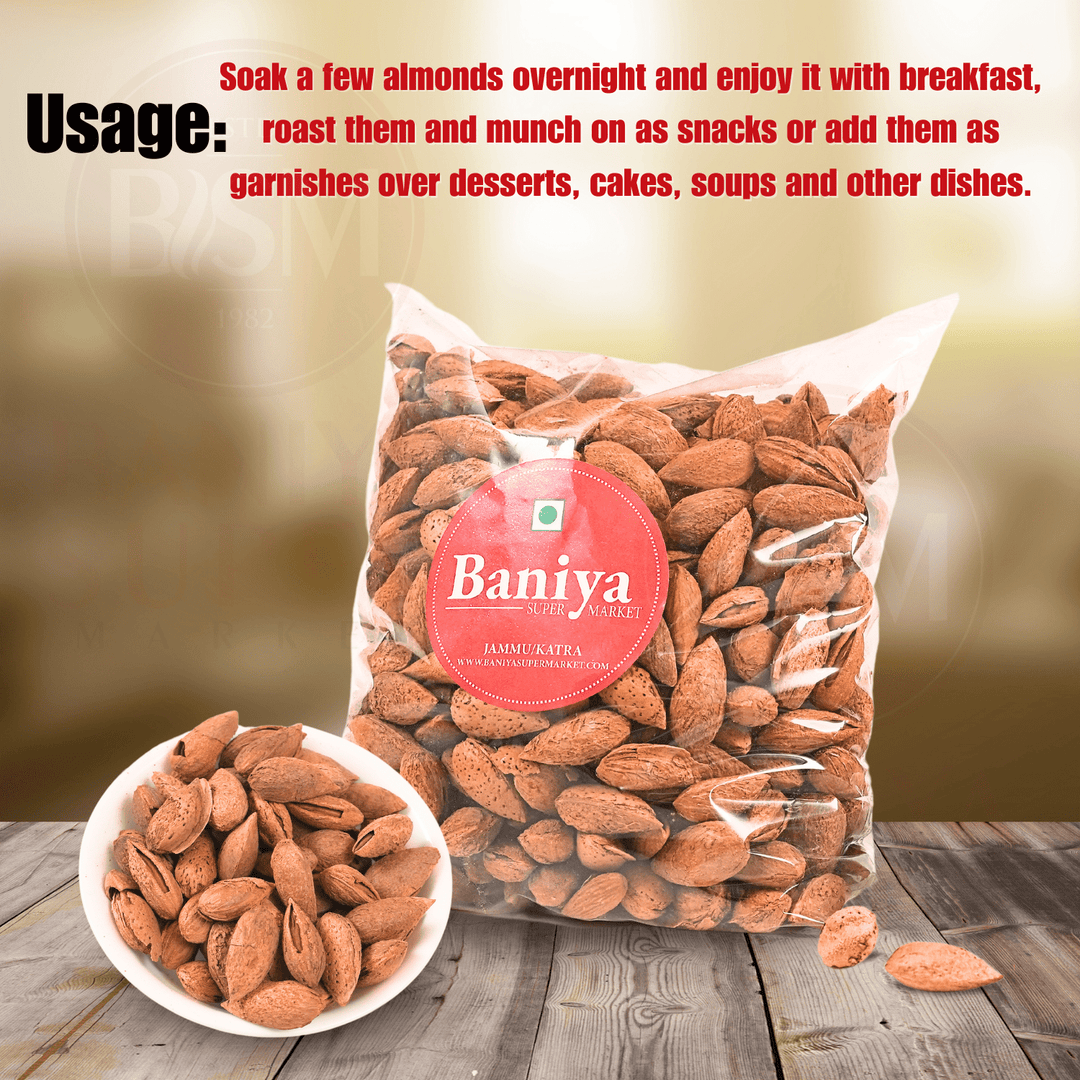 Premium Almond (Badam) Giri Almonds Baniya Super Market
