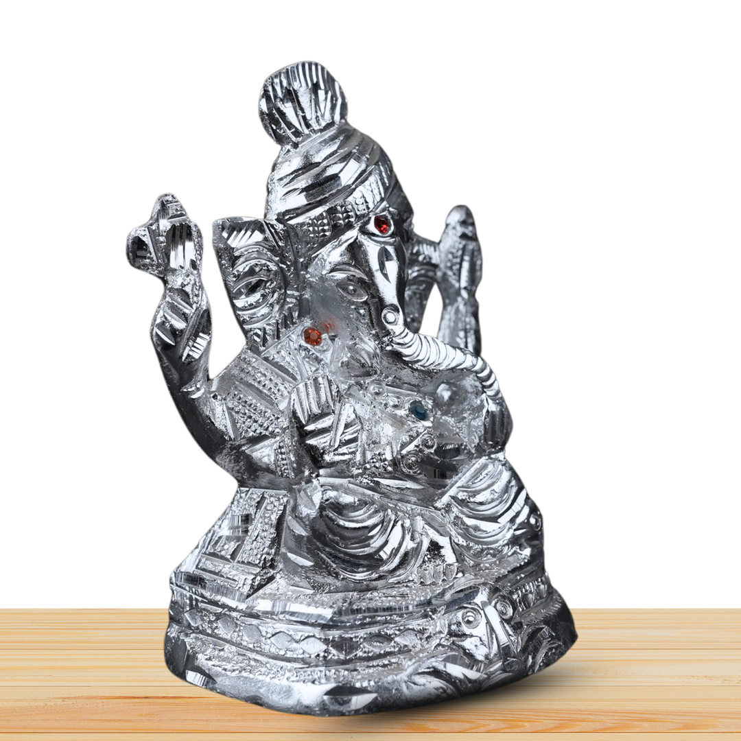 Silver Ganesh Idol – Bring Home Wisdom, Prosperity & New Beginnings