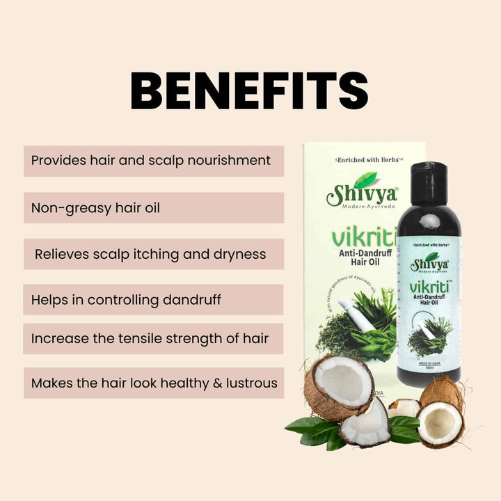 Shivya Ayurvedic Vikriti Anti-Dandruff Hair Oil 100ml