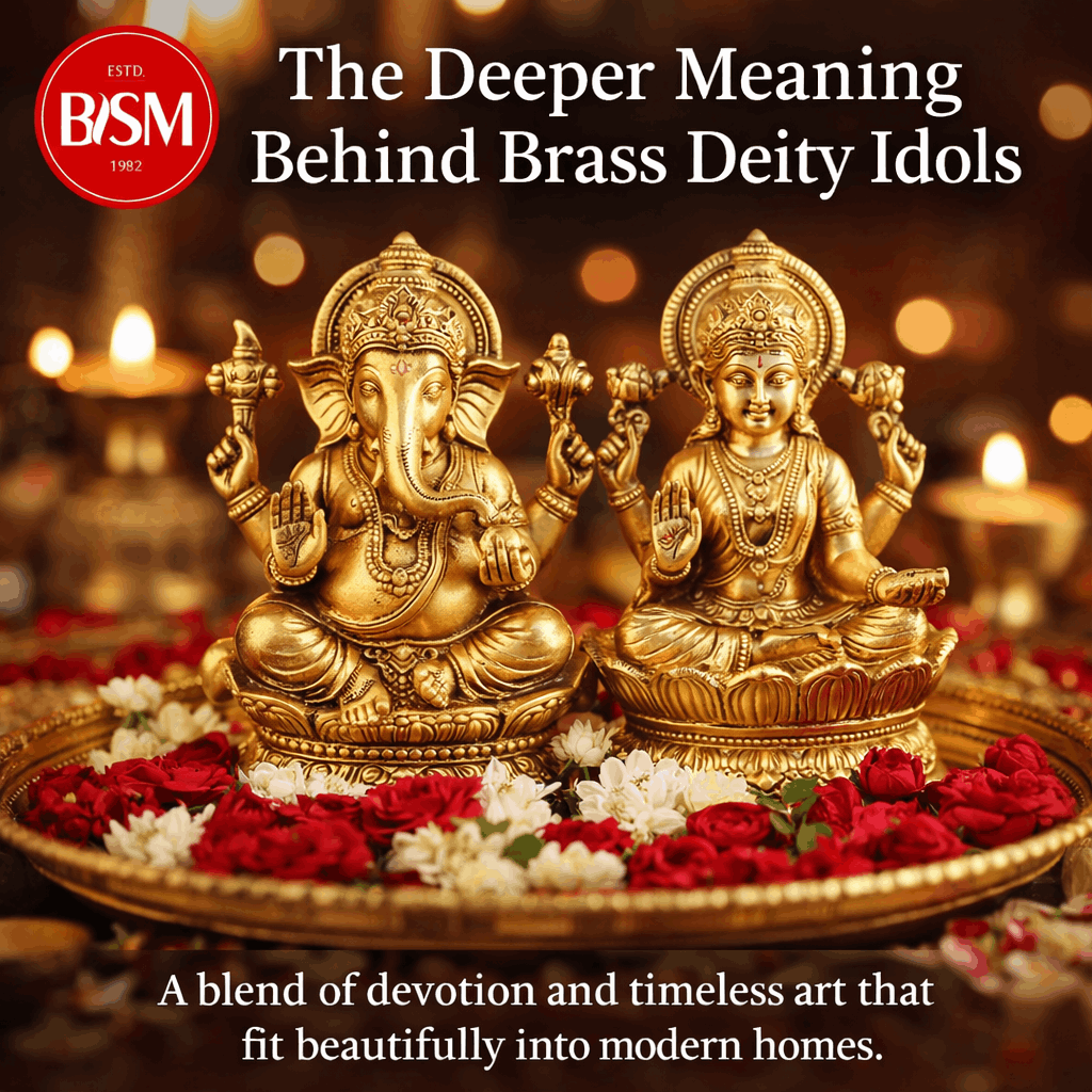 Brass deity idols
