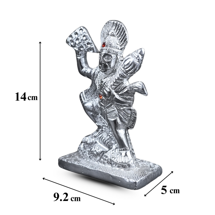 Silver Hanuman Idol – Invite Strength, Devotion & Protection into Your Sacred Space