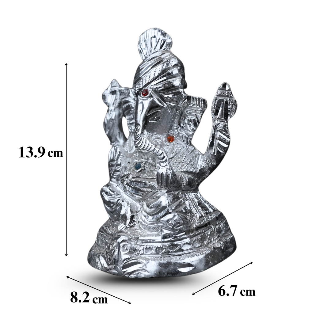 Silver Ganesh Idol – Bring Home Wisdom, Prosperity & New Beginnings