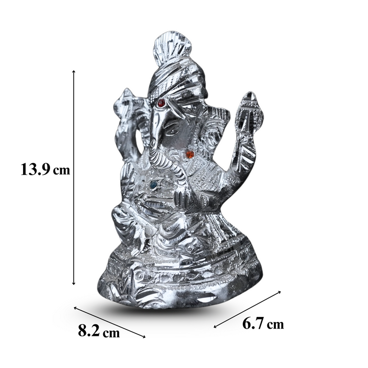 Silver Ganesh Idol – Bring Home Wisdom, Prosperity & New Beginnings