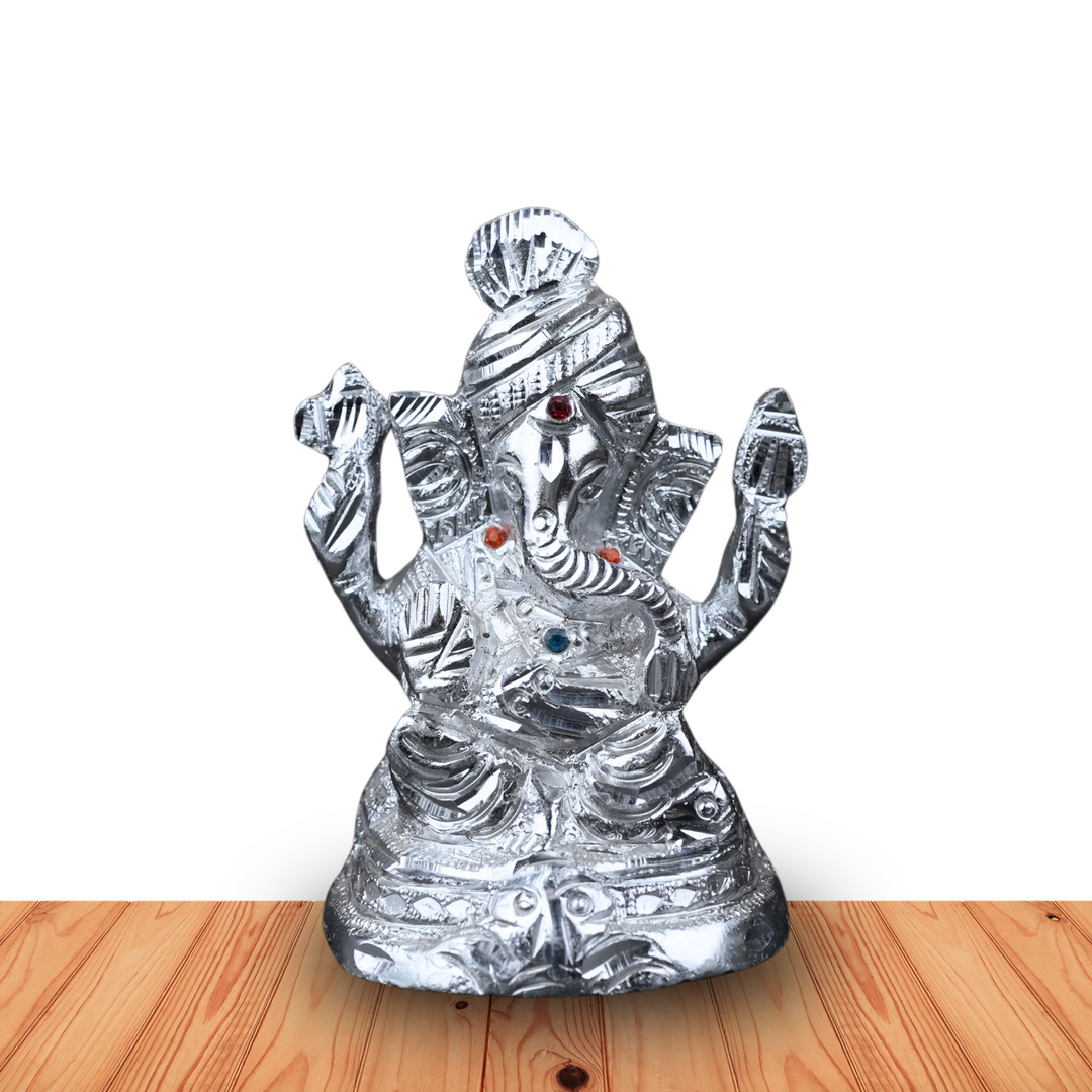 Silver Ganesh Idol – Bring Home Wisdom, Prosperity & New Beginnings