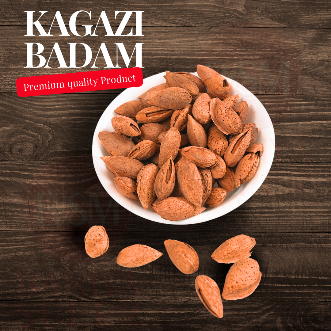 Kashmiri Almonds with Shell Kagzi | Kashmiri Almonds Almonds with Shell Baniya Super Market 