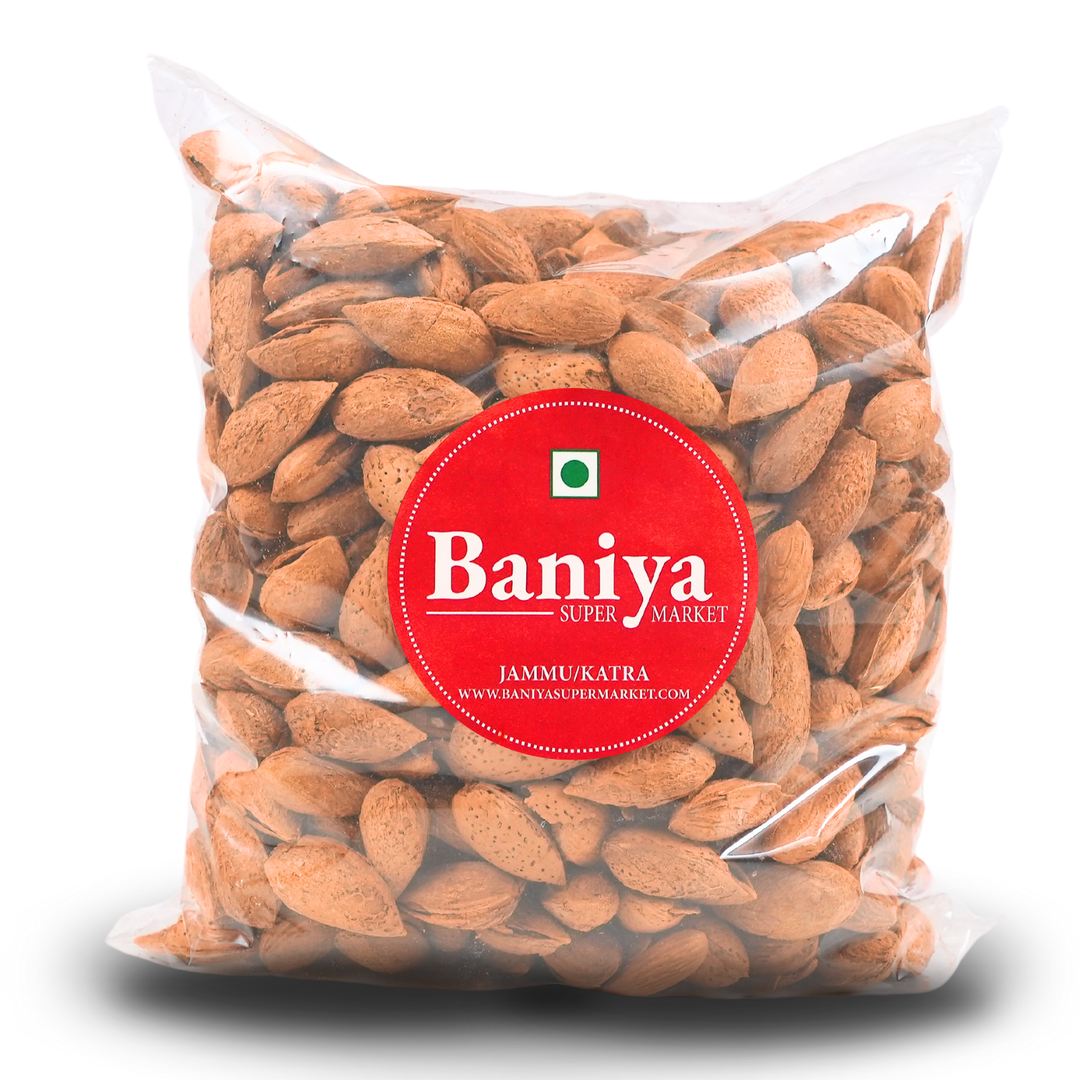 Kashmiri Almonds with Shell Kagzi | Kashmiri Almonds Almonds with Shell Baniya Super Market 