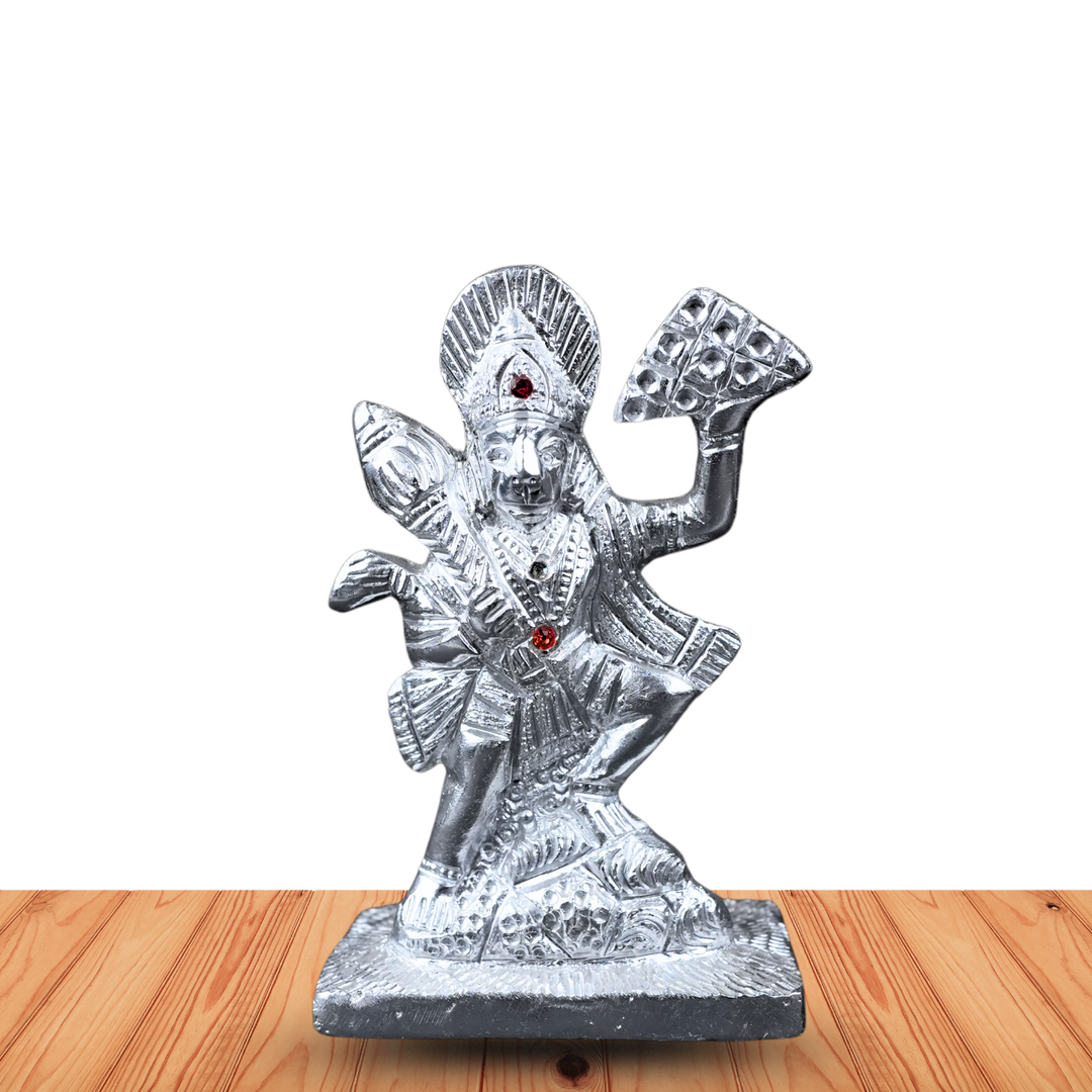 Silver Hanuman Idol – Invite Strength, Devotion & Protection into Your Sacred Space