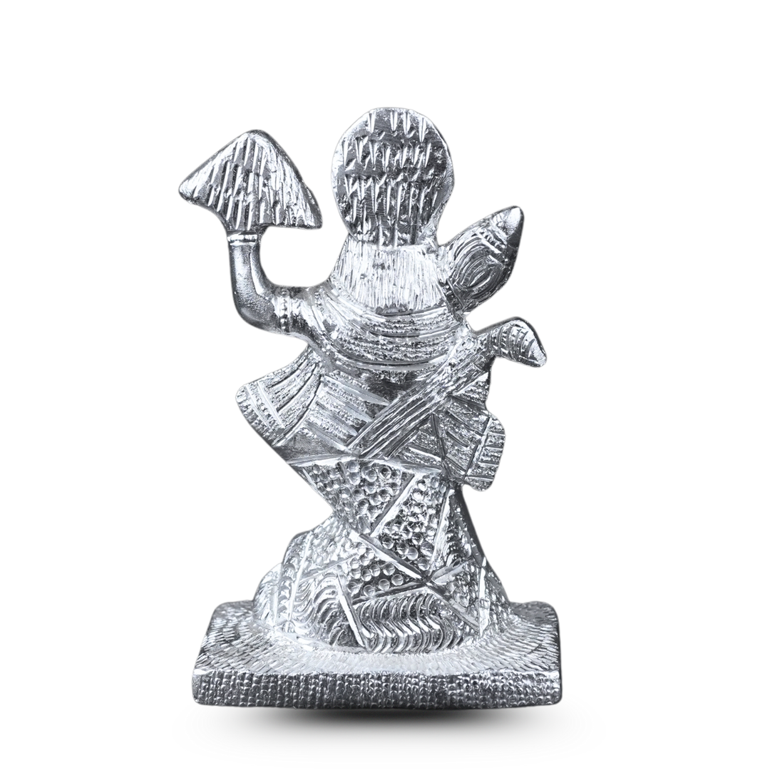 Silver Hanuman Idol – Invite Strength, Devotion & Protection into Your Sacred Space