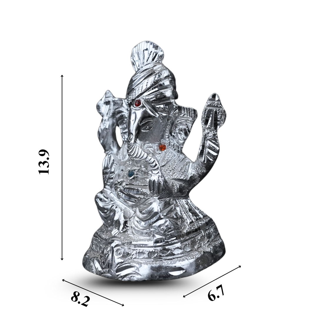 Silver Ganesh Idol – Bring Home Wisdom, Prosperity & New Beginnings