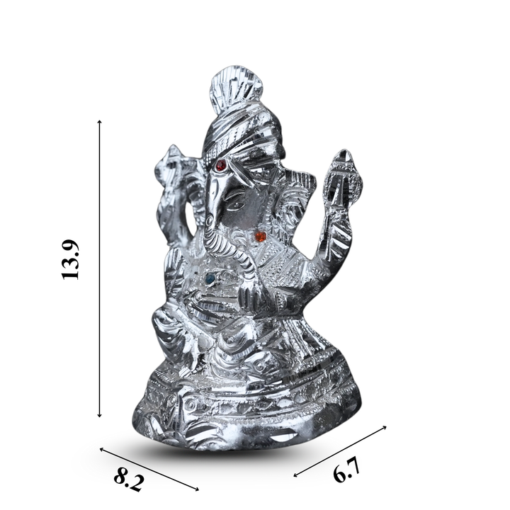 Silver Ganesh Idol – Bring Home Wisdom, Prosperity & New Beginnings