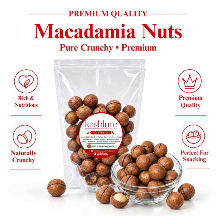 Premium Macadamia Nuts with Shell | Whole Raw Macadamia Nuts 500G
