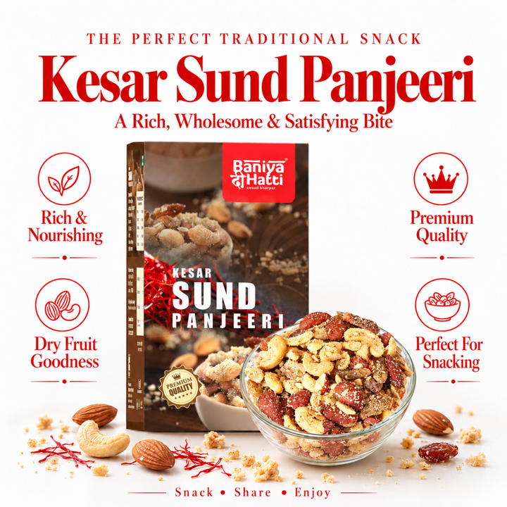 Homemade Dry Fruit Kesar Sund Panjeeri