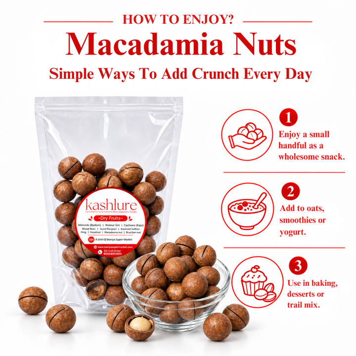 Premium Macadamia Nuts with Shell | Whole Raw Macadamia Nuts 500G
