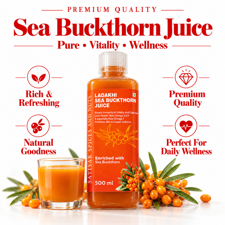 Ladakhi Sea Buckthorn Juice – 500 ml | Premium Wellness Drink