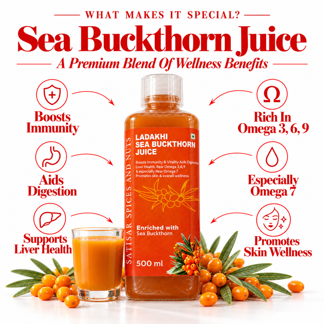 Ladakhi Sea Buckthorn Juice – 500 ml | Premium Wellness Drink