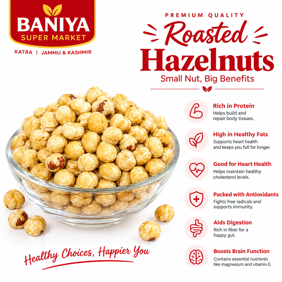 Premium Hazelnuts – Whole Natural Hazelnuts 500G