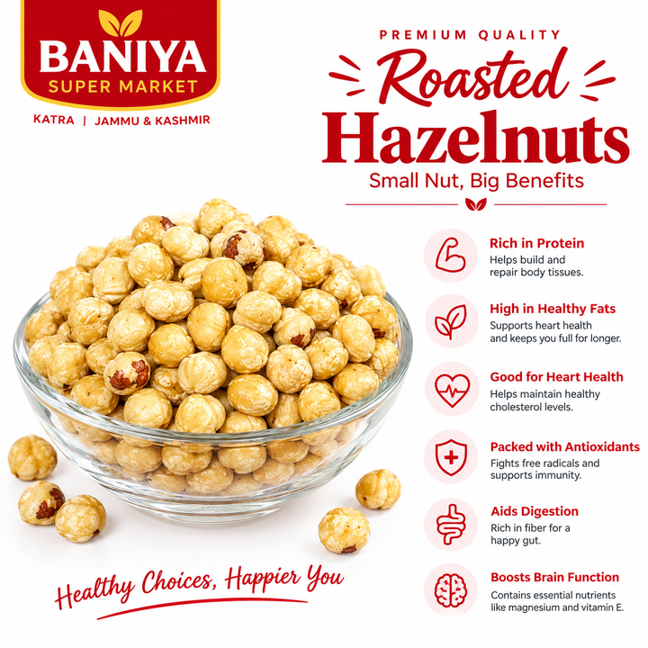 Premium Hazelnuts – Whole Natural Hazelnuts 500G
