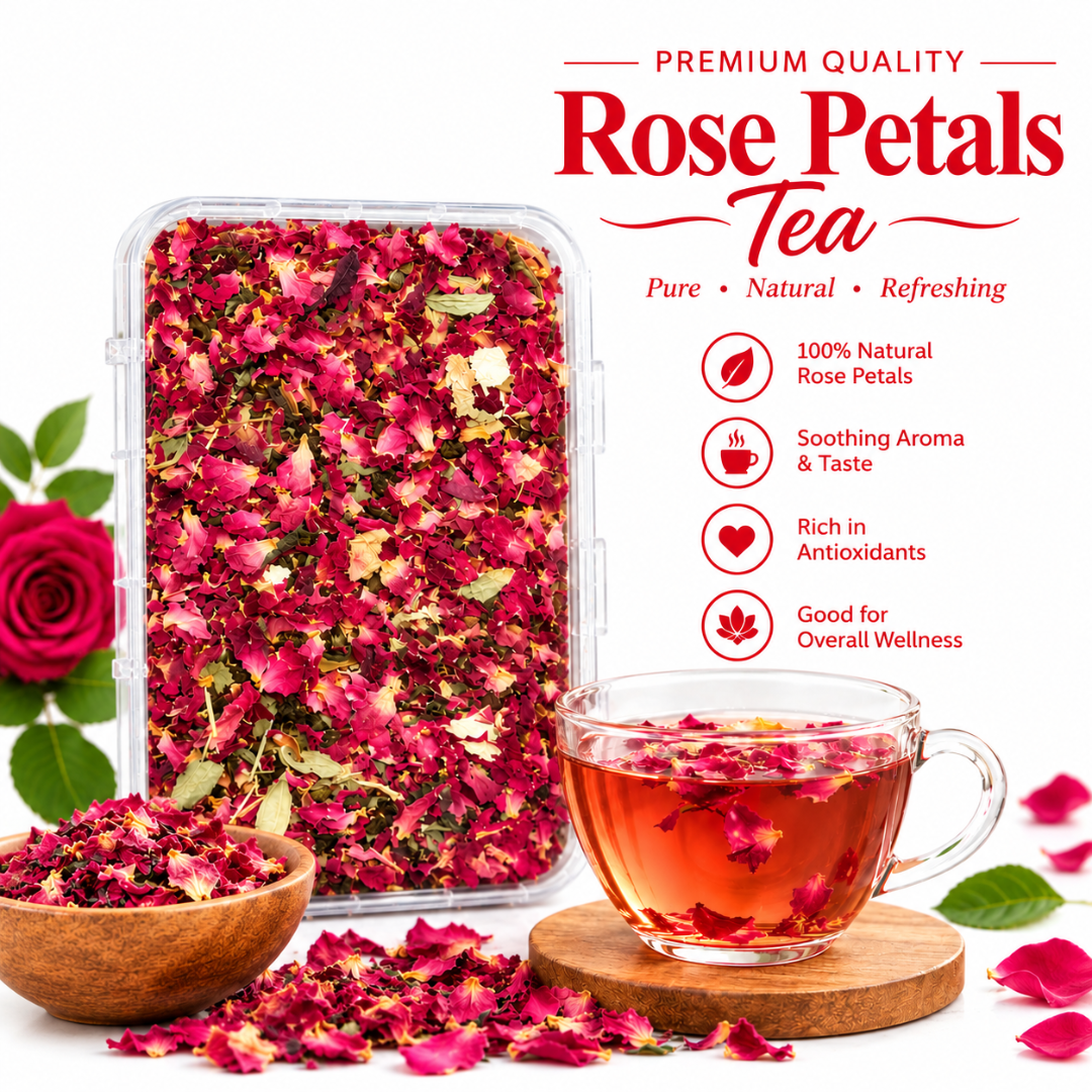 Premium Rose Petals Tea – Pure, Natural & Refreshing