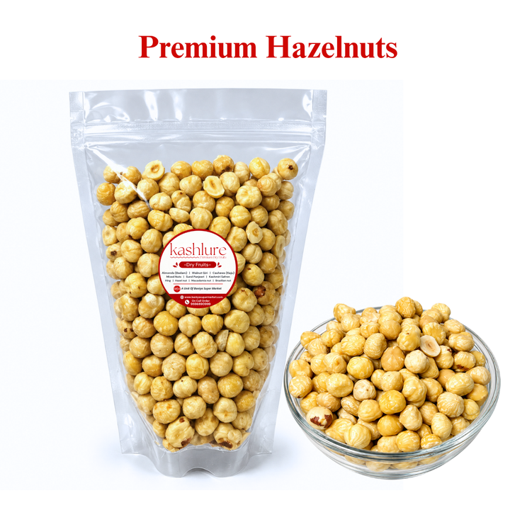 Premium Hazelnuts – Whole Natural Hazelnuts 500G