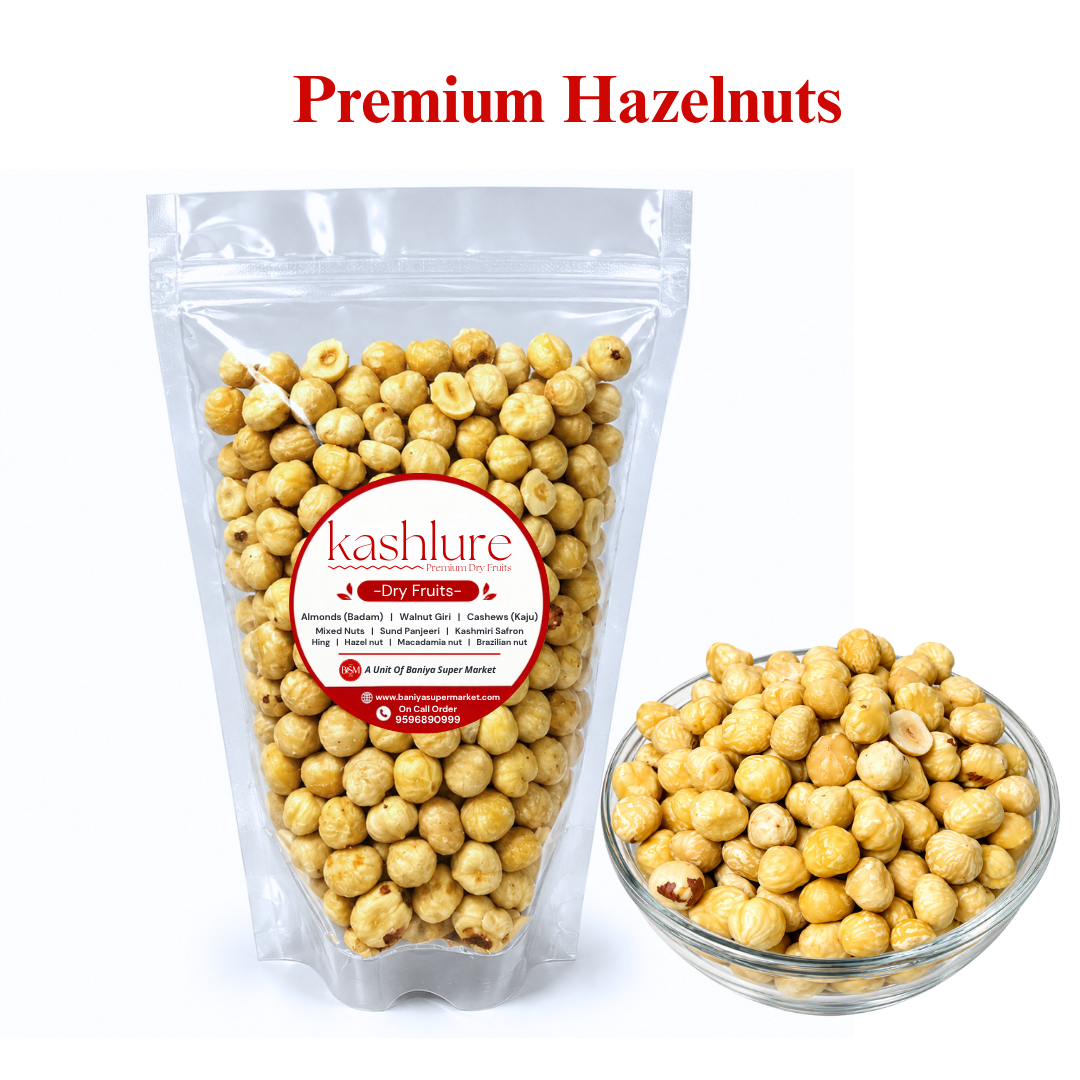 Premium Hazelnuts – Whole Natural Hazelnuts 500G
