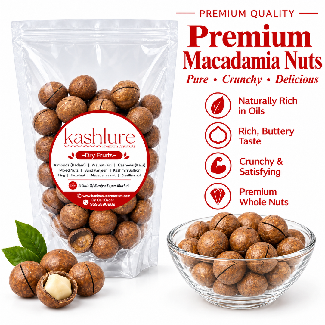 Premium Macadamia Nuts with Shell | Whole Raw Macadamia Nuts 500G