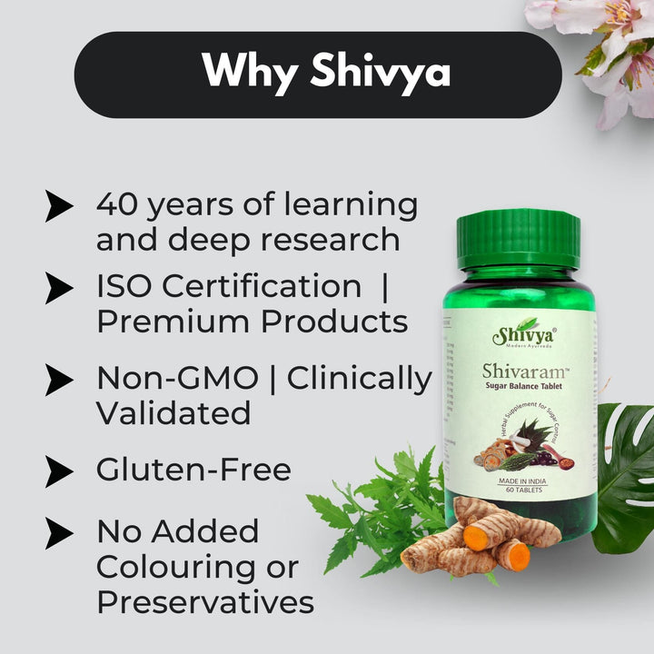Shivya Ayurvedic Shivaram - Anti-Diabetic 60 Tablets